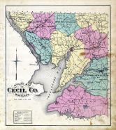 Cecil County Map, Cecil County 1877
